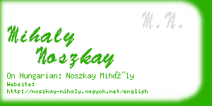 mihaly noszkay business card